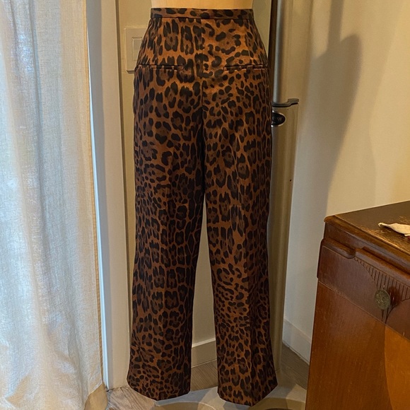 H&M Leopard Print Pants - Brown - Picture 2 of 5